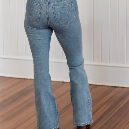 Judy Blue HW Embroidery Detail Flare