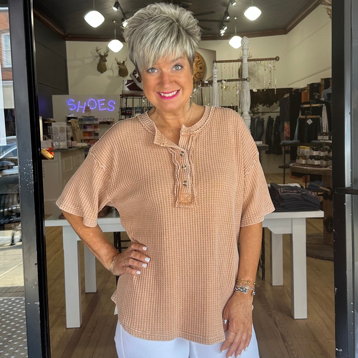 Natural Feelin' Top - Almond