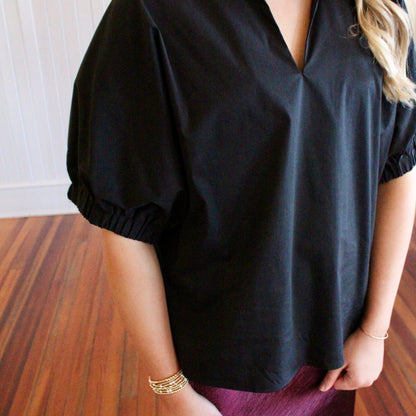 The Chiara Top- Black