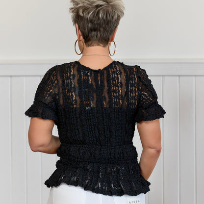 Weekend Crush Top - Black