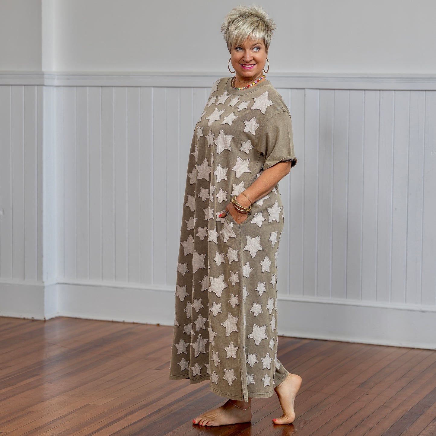 Rockstar Dress - Dark Taupe