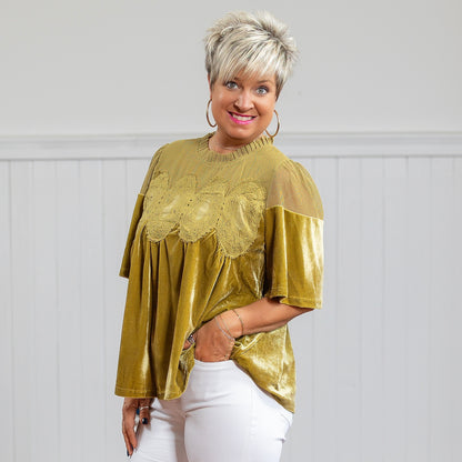 She's a Keeper Top - Matcha Green