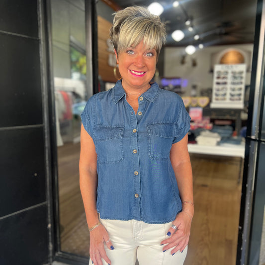 Classic Look Top - Chambray