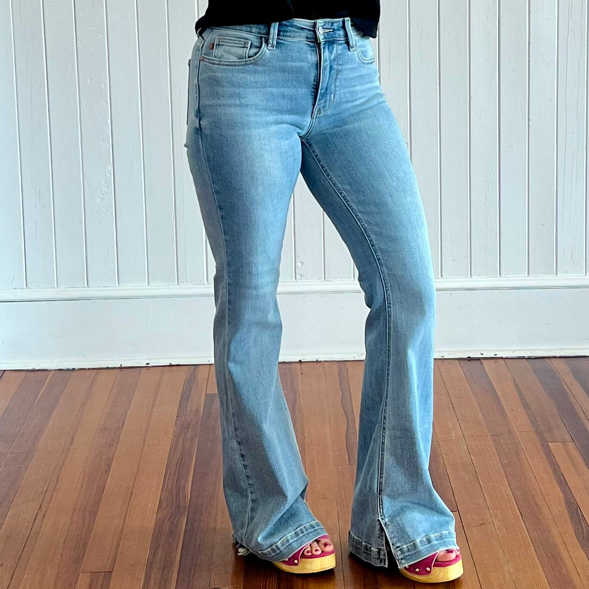 Judy Blue Midrise Flare Jeans - Choose Inseam