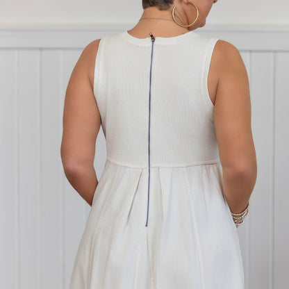 Off-Duty Edge Dress - Ecru