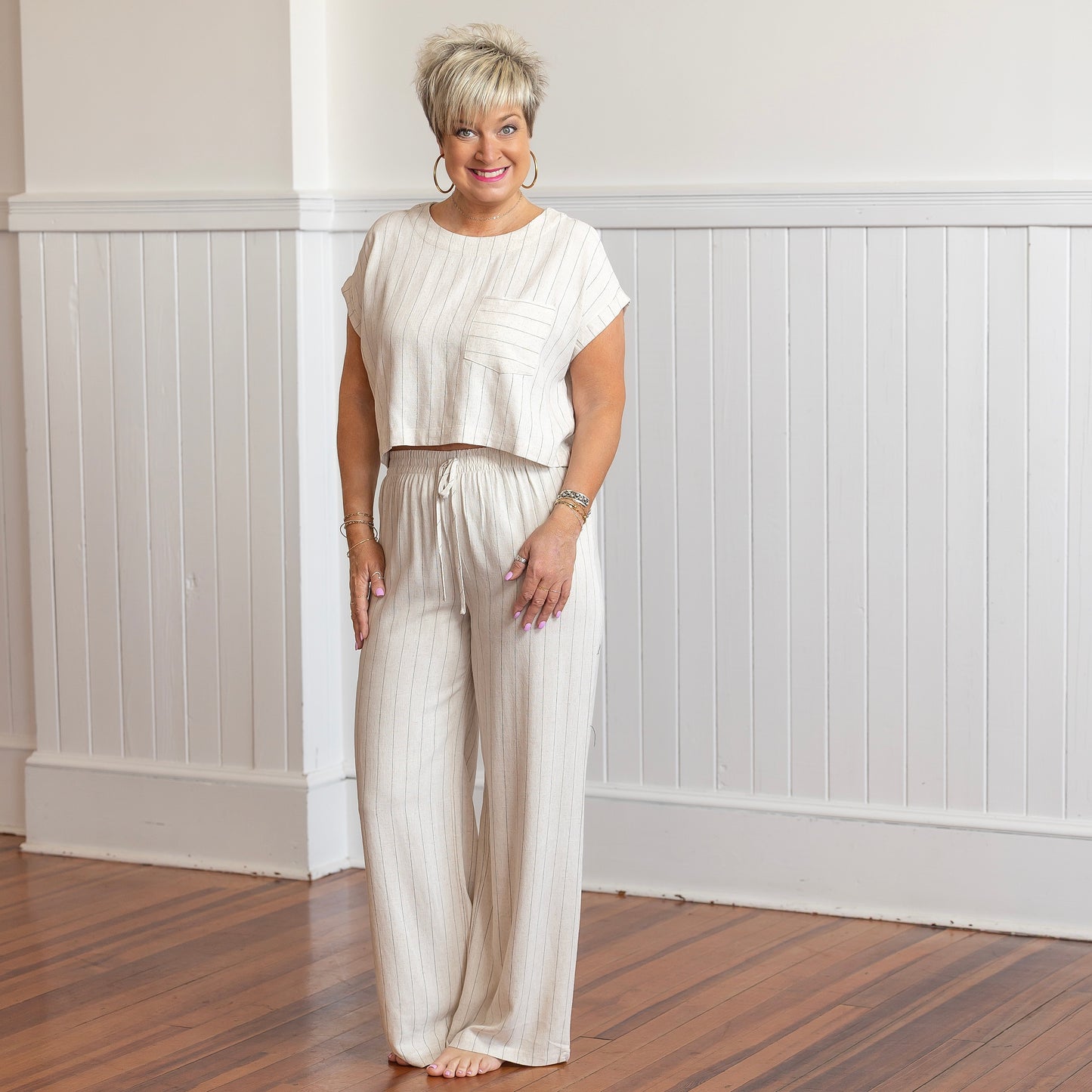 Addie's Favorite Set - Oatmeal/Navy