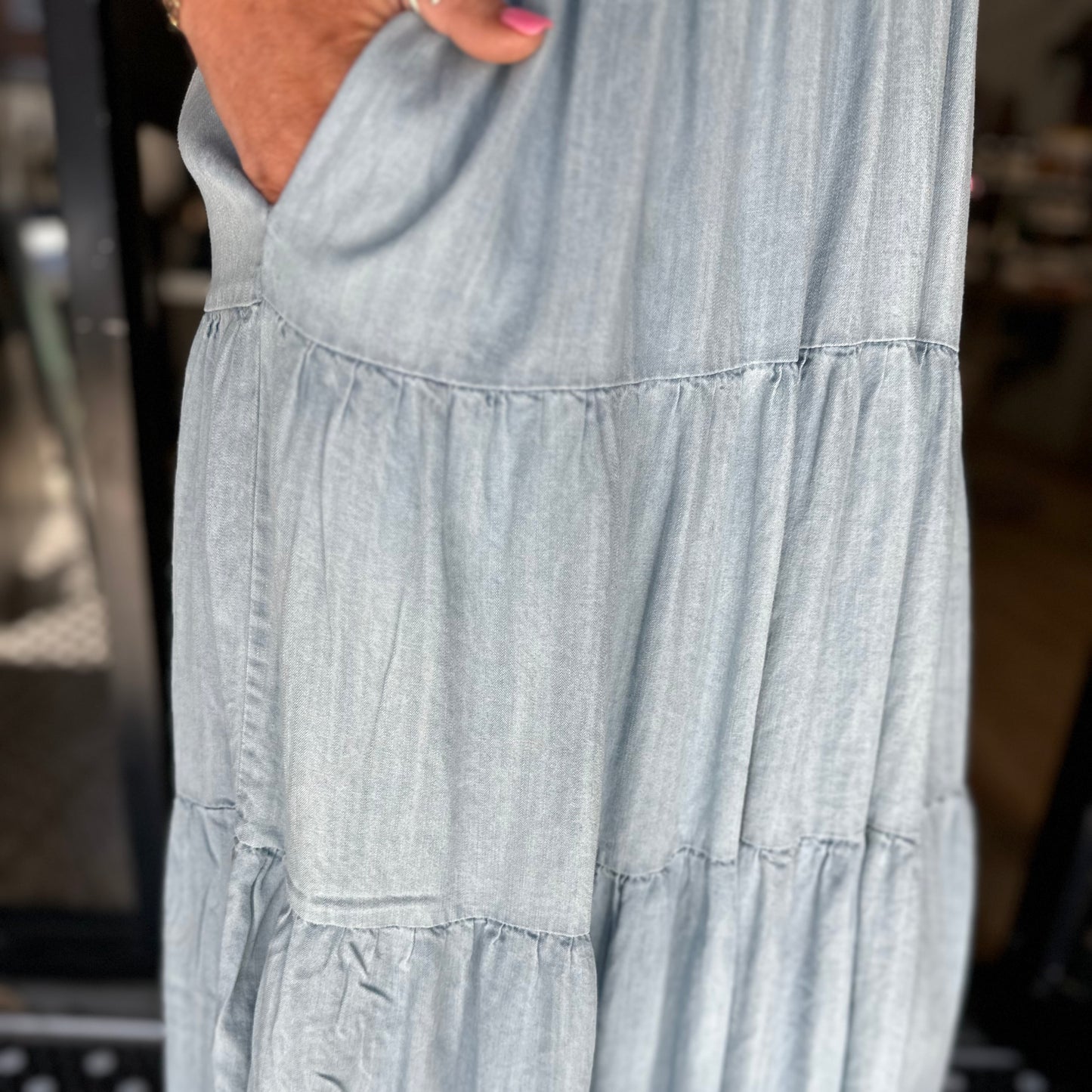 Love is in the Air Dress - Chambray