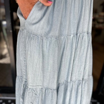 Love is in the Air Dress - Chambray