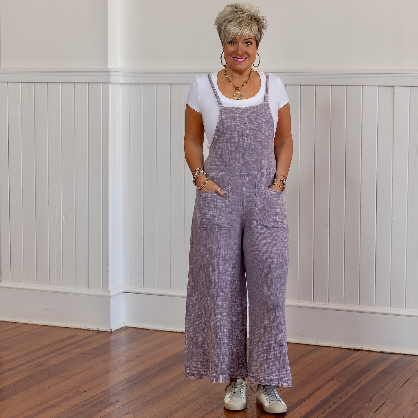 Ease Your Mind Jumpsuit - Lilac