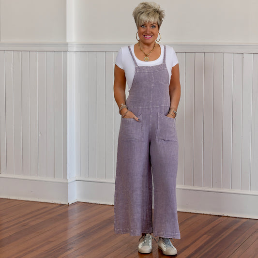 Ease Your Mind Jumpsuit - Lilac