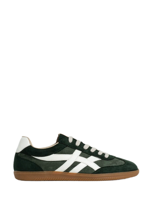 Sasha Sneaker - Green Suede