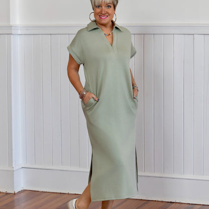 The Brandy Dress - Sage Green