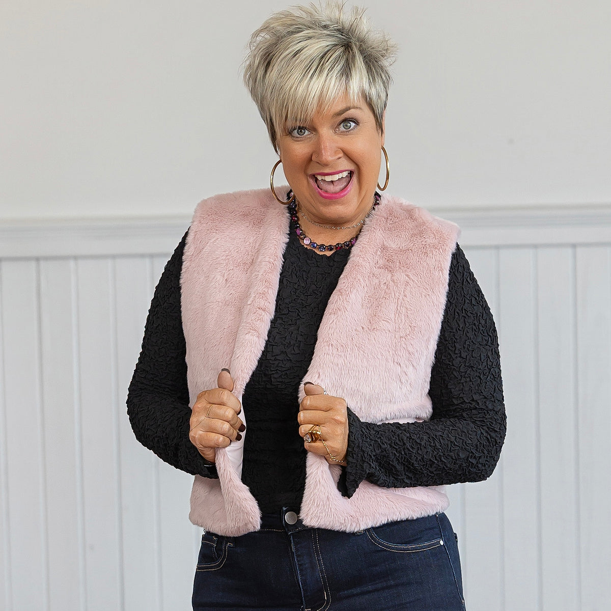 Mila Vest - Pink