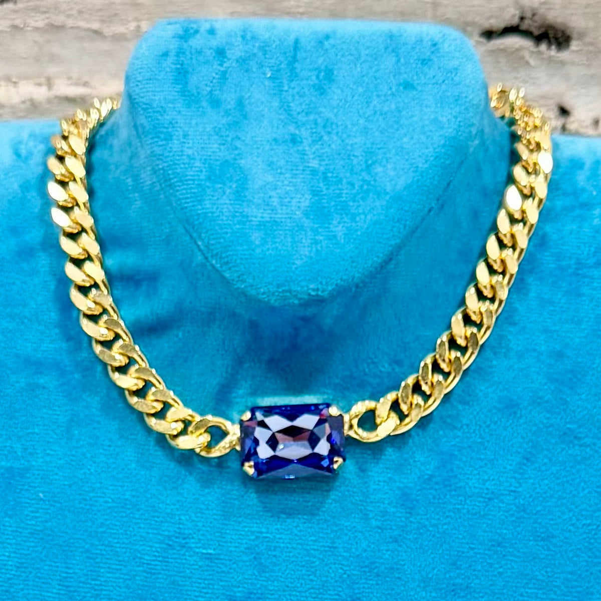 TOVA Darcy Necklace - Sapphire