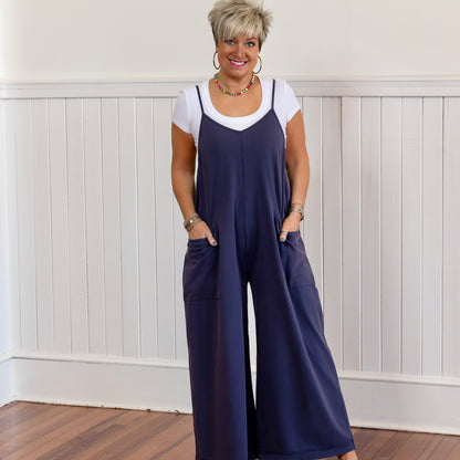 Dana's Favorite Jumpsuit - Blueberry