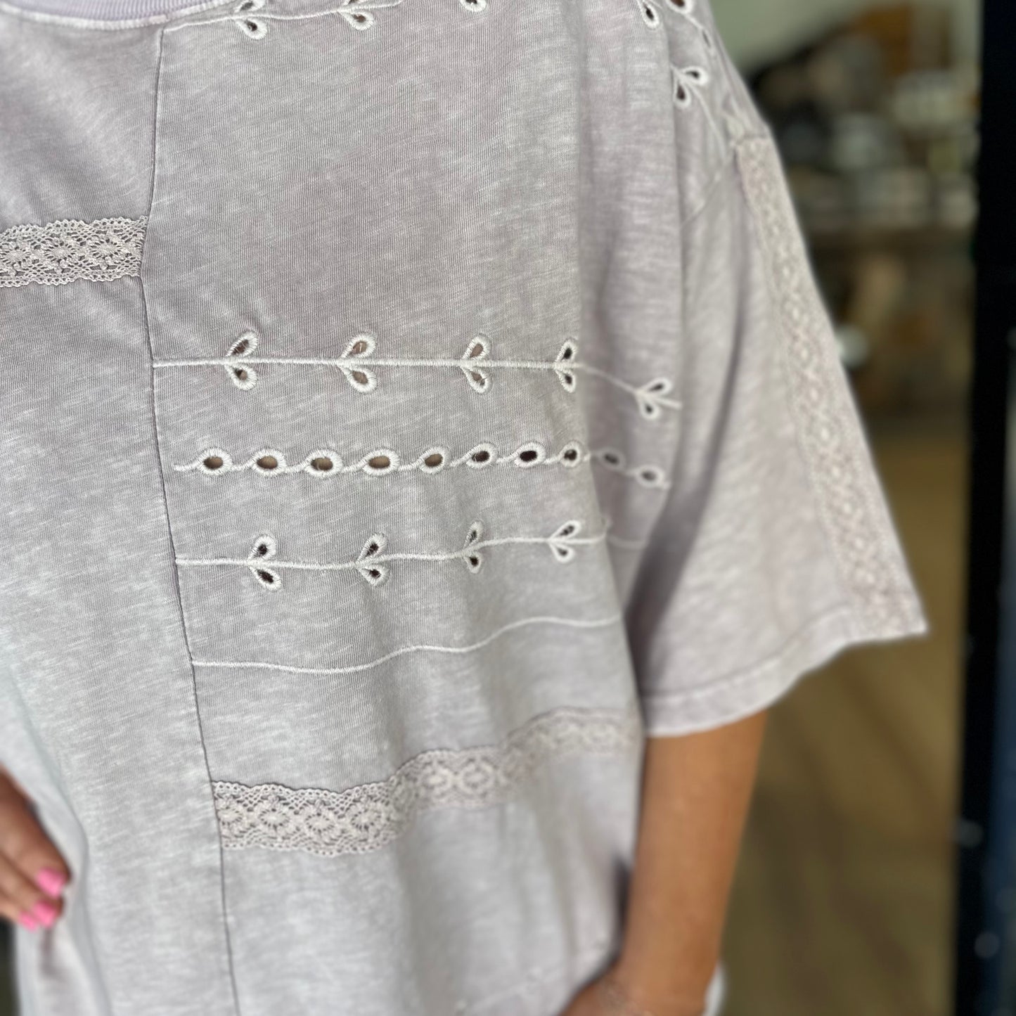 Have My Eyelets on You Top