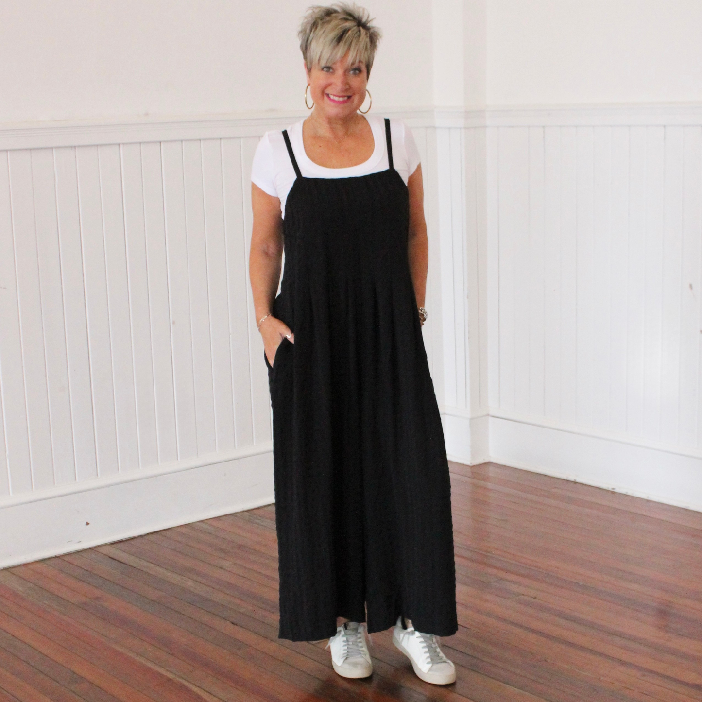 Jumping into Fall Jumpsuit