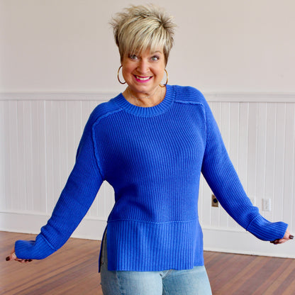 Arctic Dream Sweater- Cobalt