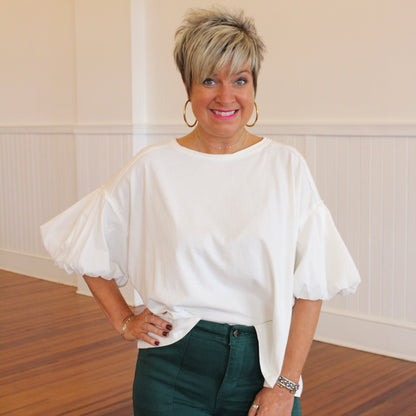 Bubble Sleeves & Fun- Off White