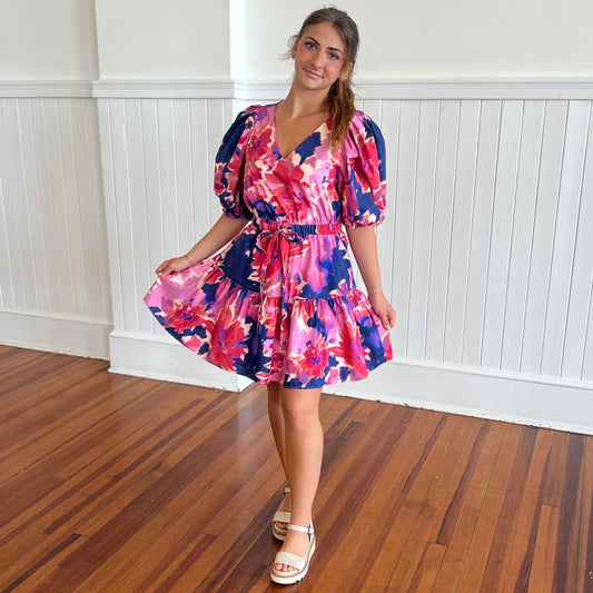 Raeanne Mini Dress - Pink Multi