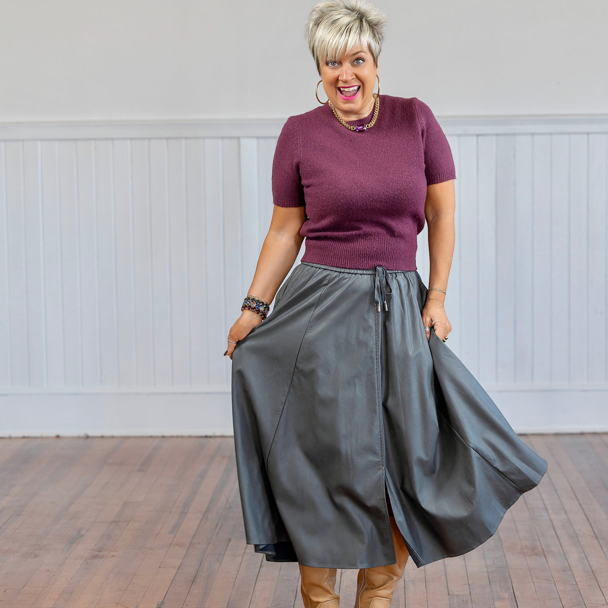 Latitude Skirt - Grey
