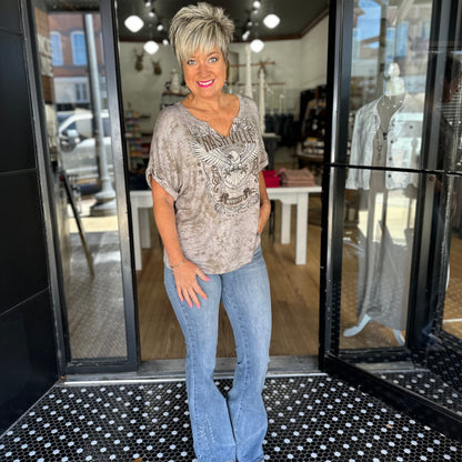 Nashville Vibes Shirt- Taupe