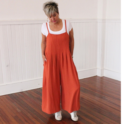 Jumping into Fall Jumpsuit