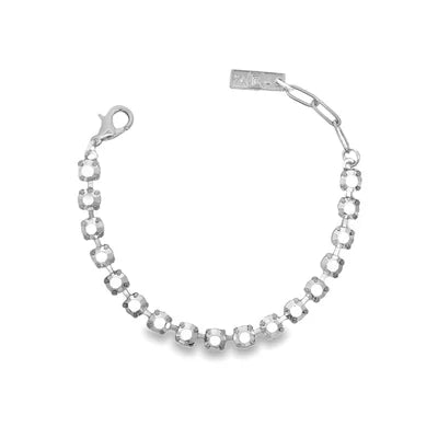 Sarina Bracelet - Silver/Clear