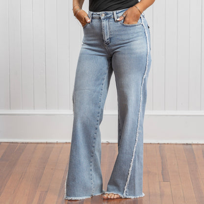 Judy Blue HW Retro Wide w/Twisted Outseam Jean
