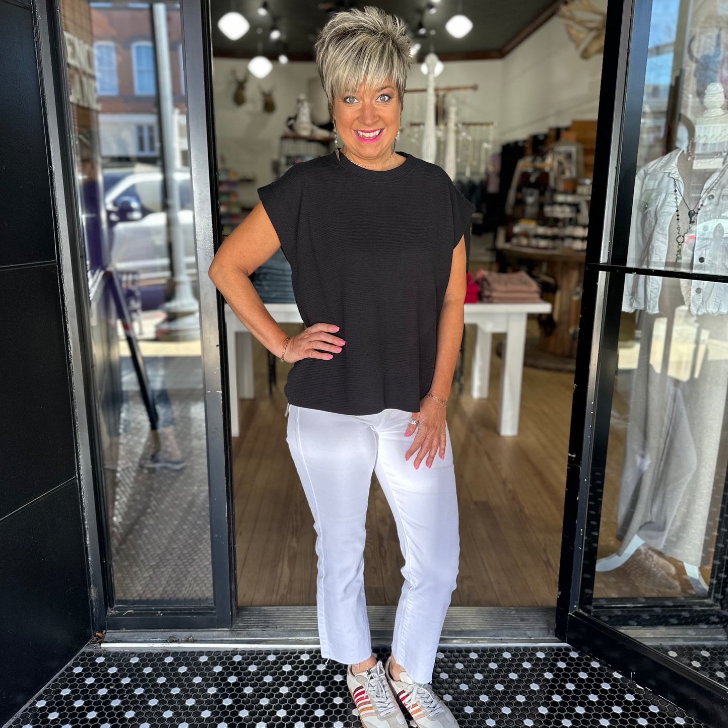 Simply Stated Top - Black