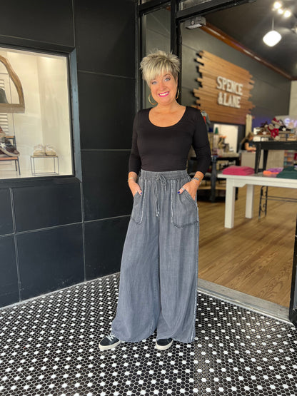 Mamma Mia Pants- Black Denim
