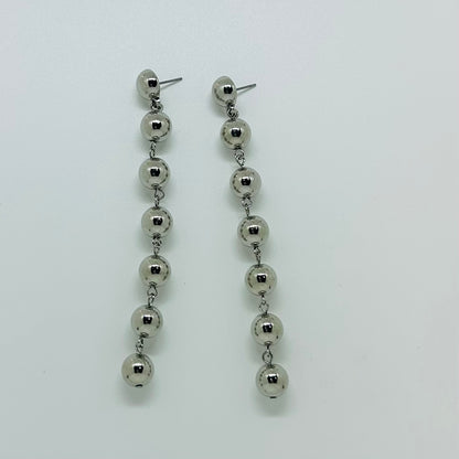 Multi Metal Ball Drop Earrings- Gold, Silver, Rose Gold