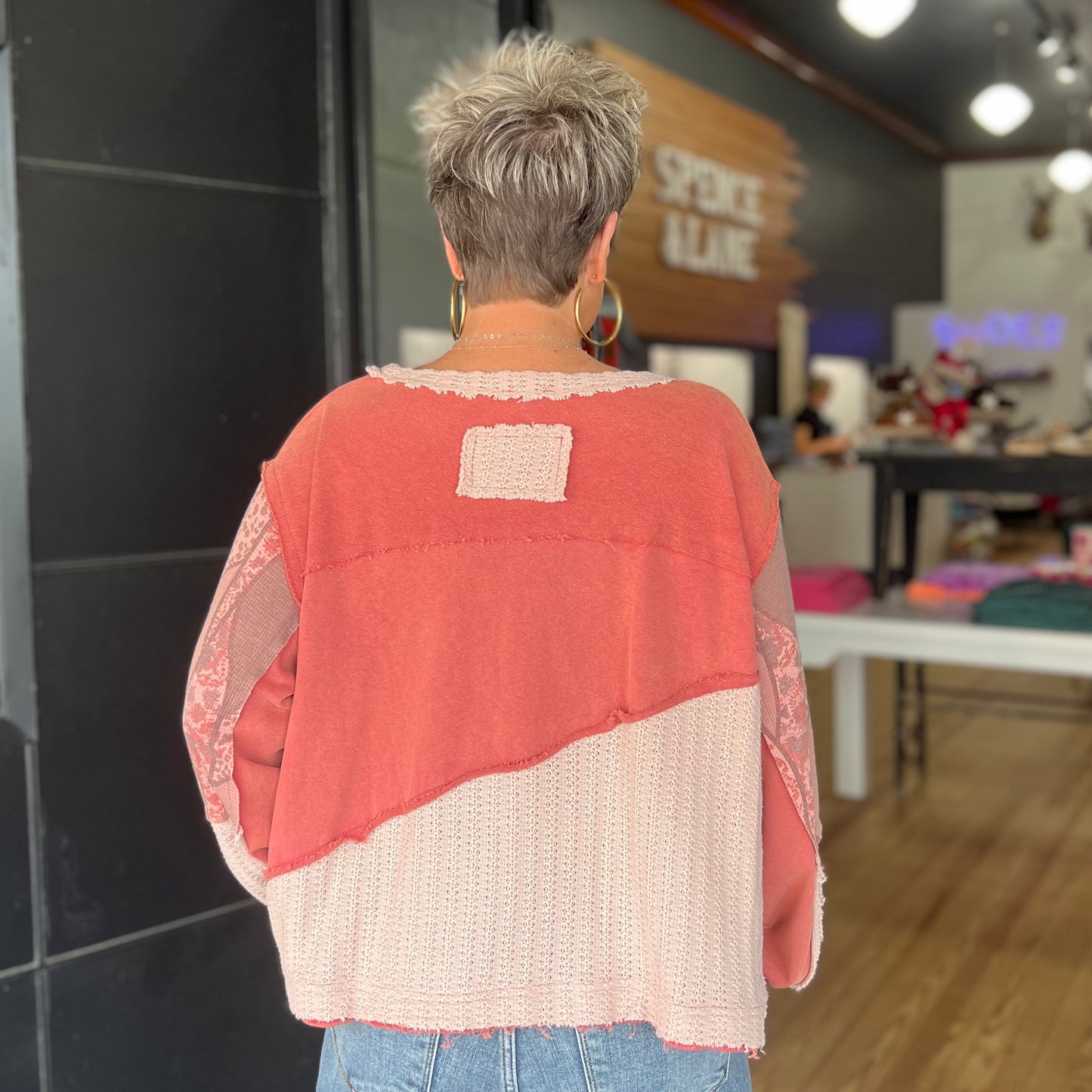 Woodstock Vibes Top - Dried Red