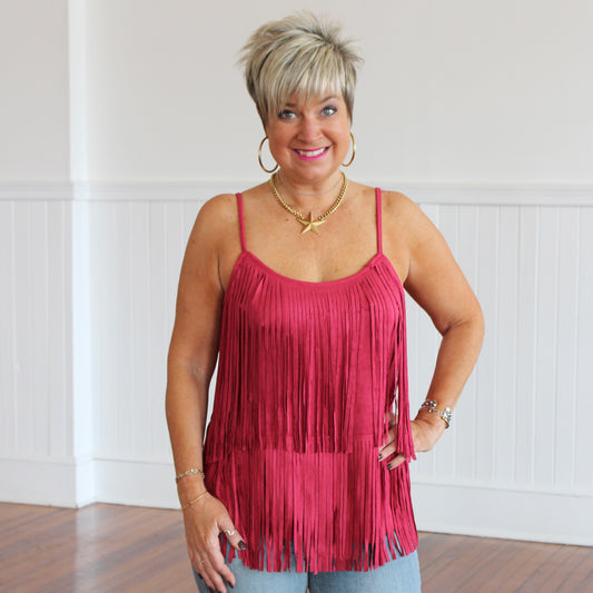 Rodeo Hippie Tank - Red