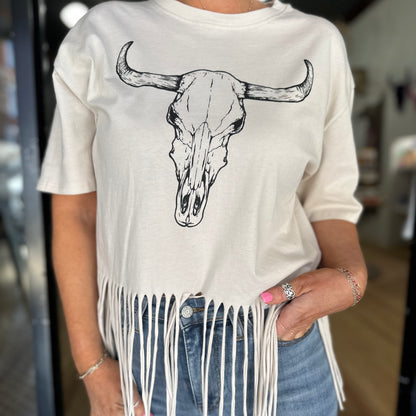 Rodeo Queen Top- Ivory