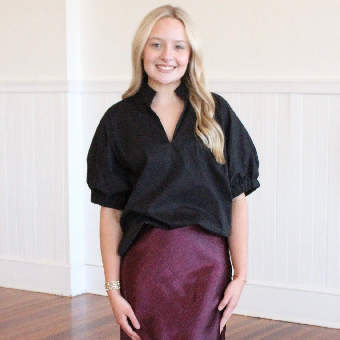 The Chiara Top- Black