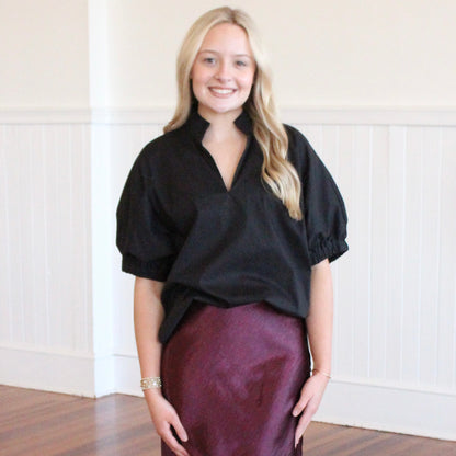 The Chiara Top- Black