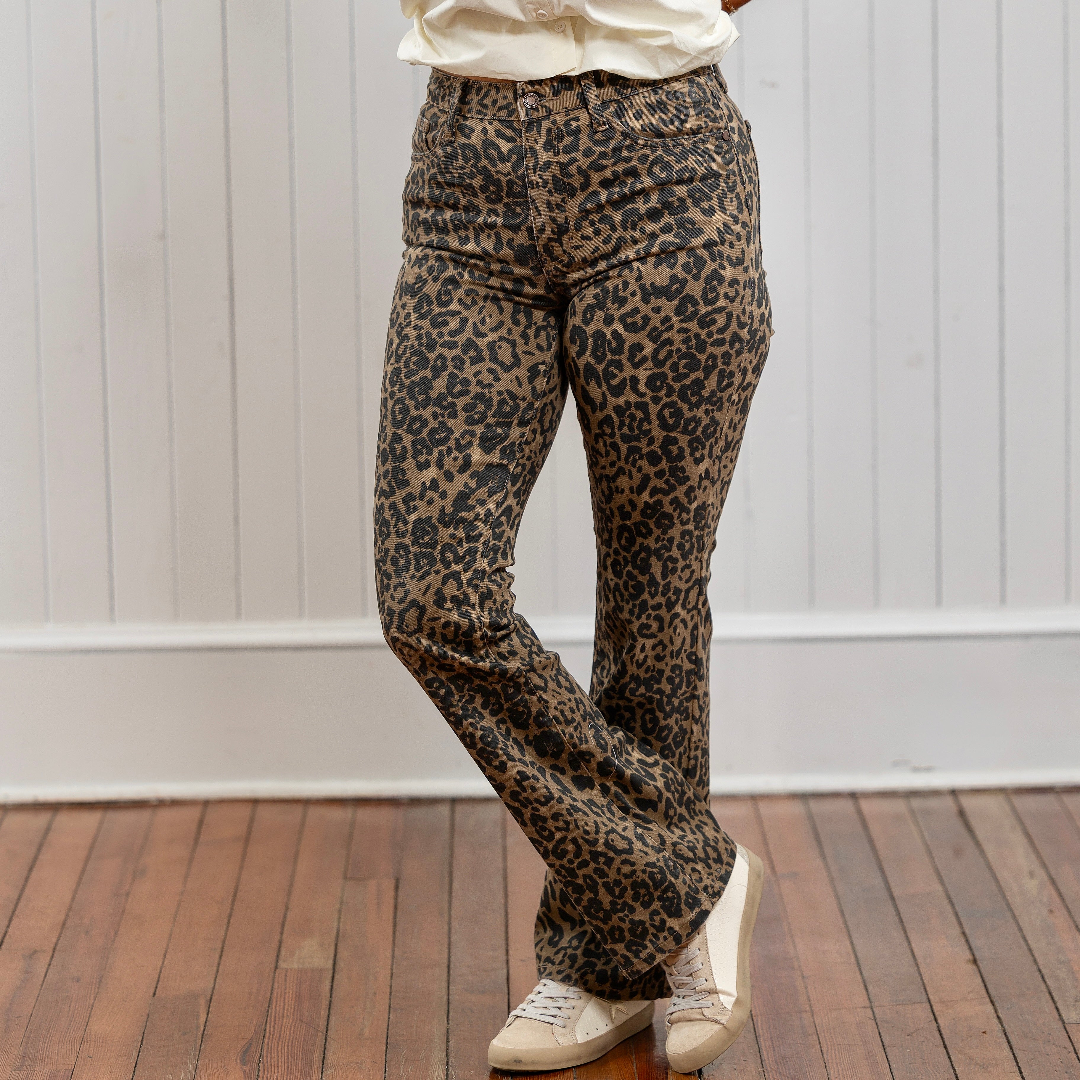 Judy Blue HW Bootcut Leopard Jeans – Spence & Lane Boutique