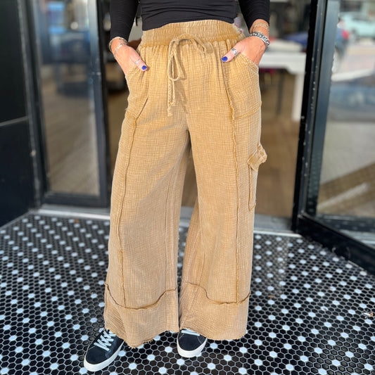 Autumn Illusion Pants - Camel