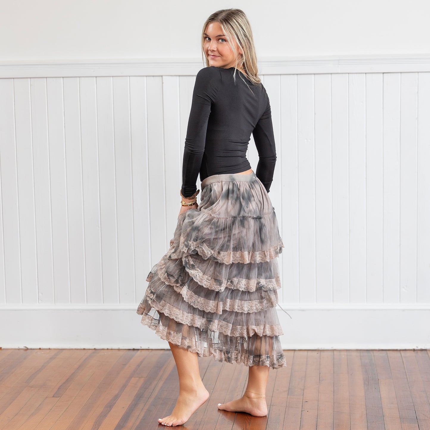 True Romance Skirt - Charcoal