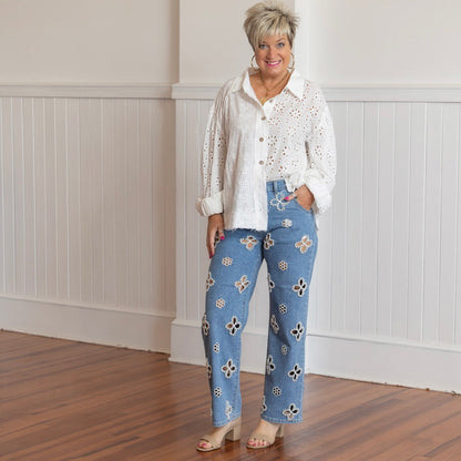 Bringing he 80's Back Jeans - Denim