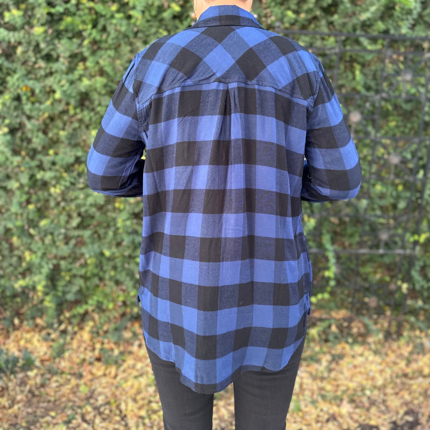 The Perfect Classic Flannel- Cobalt