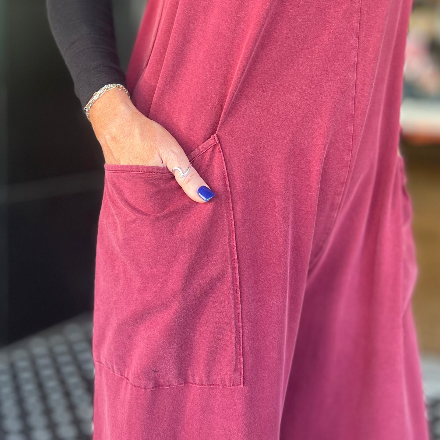 Dana's Favorite Jumpsuit - Burgundy