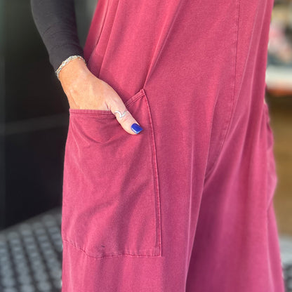 Dana's Favorite Jumpsuit - Burgundy