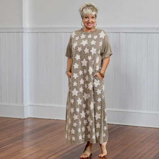 Rockstar Dress - Dark Taupe