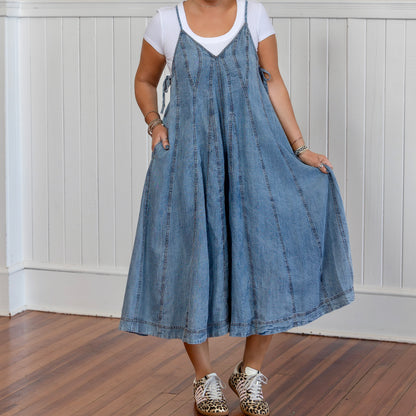Boujee in Denim Jumpsuit - Assorted