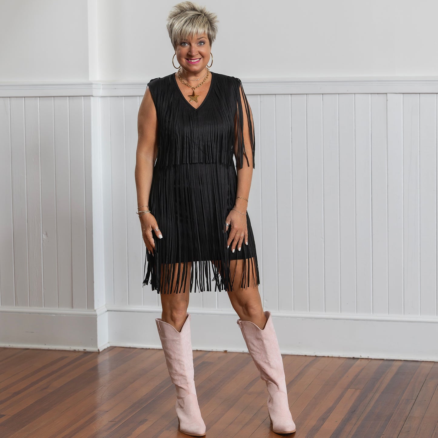 Miranda Inspired Dress - Black