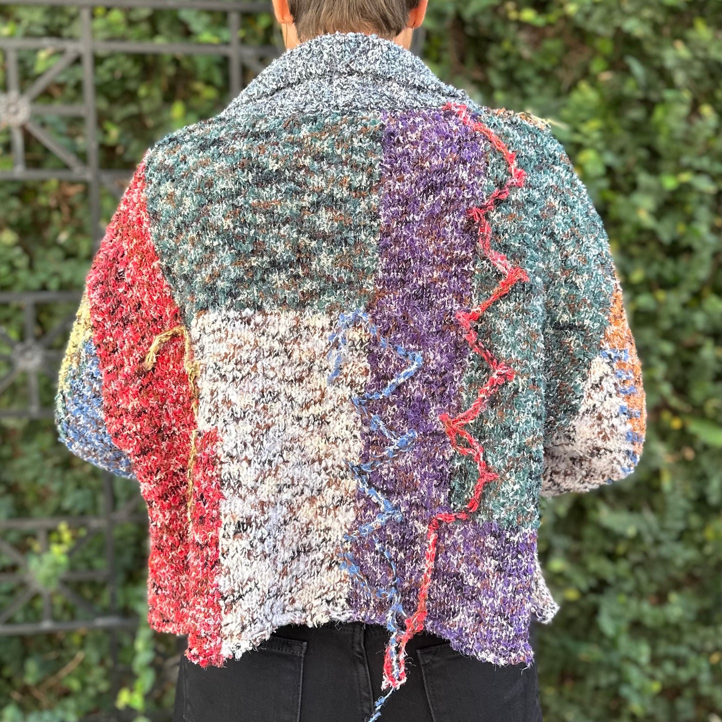 "Cozy Hippie" Sweater- Rainbow Multi