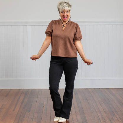 Charlotte Top - Brown