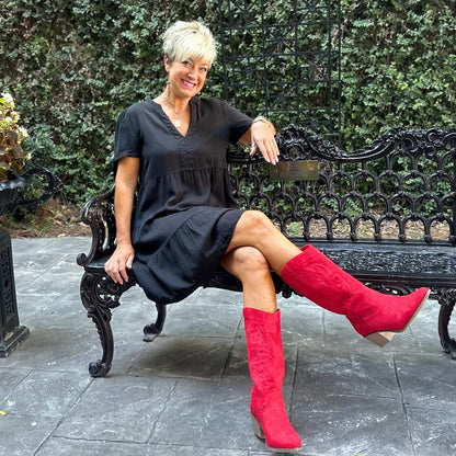 Wilder Boot - Red Suede